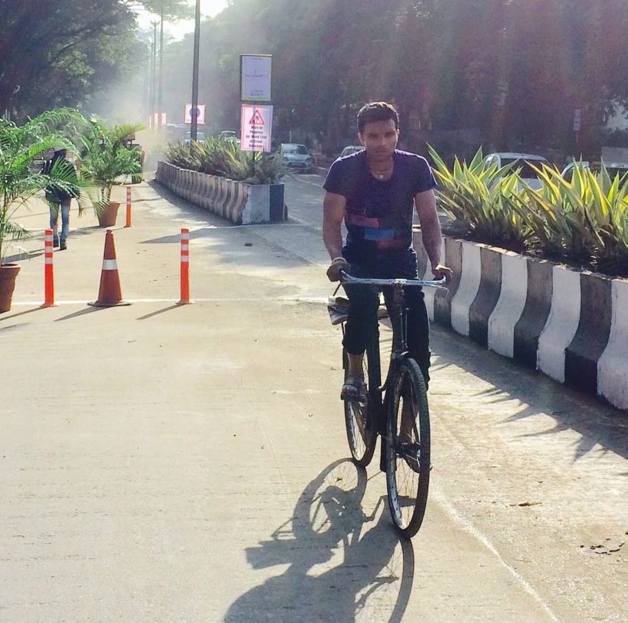 Cycle track in Aundh during mock