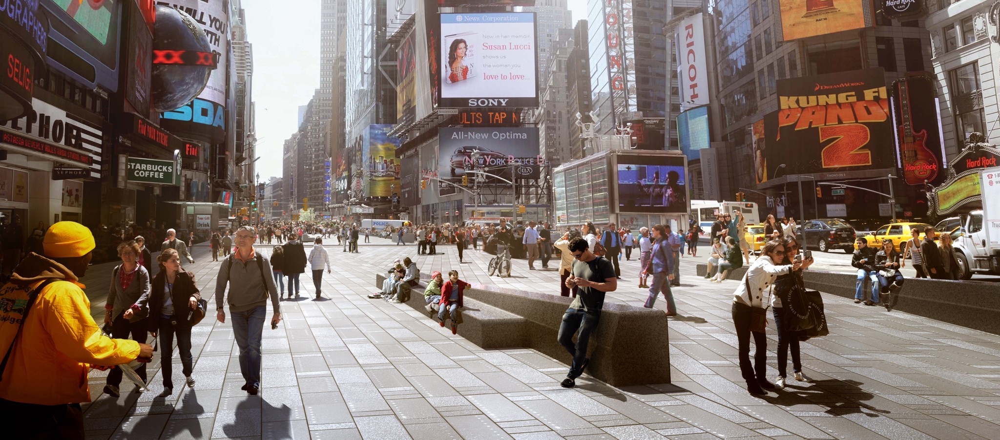 Snøhetta's proposed design for Times Square